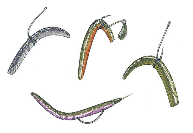 Wacky Worm Weedless Fishing Hook - #1 Wide Gap Offset Hook for Senko Style  Soft Stick Worms - Works with The Fishing Wacky Worm rig Tool Weedless
