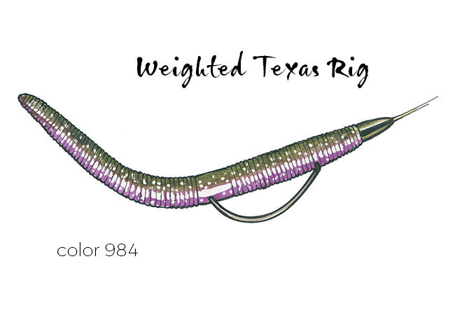 Texas-Rigs-for-Bass-Fishing-Leaders-with-Weights-Hooks-Rigged