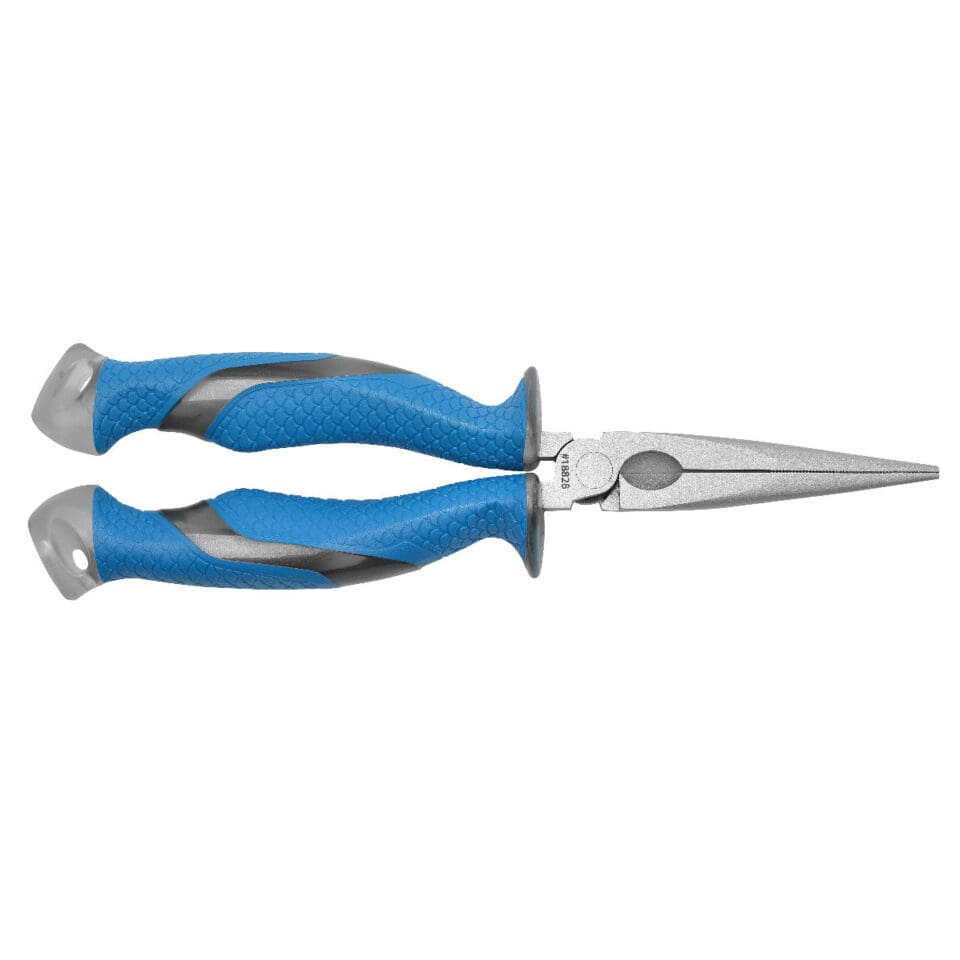 Cuda Long Needle Nose Pliers with Integrated Crimper and Titanium